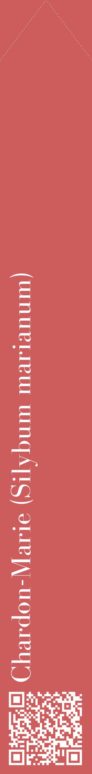 Étiquette de : Silybum marianum - format c - style blanche35_simplebod avec qrcode et comestibilité