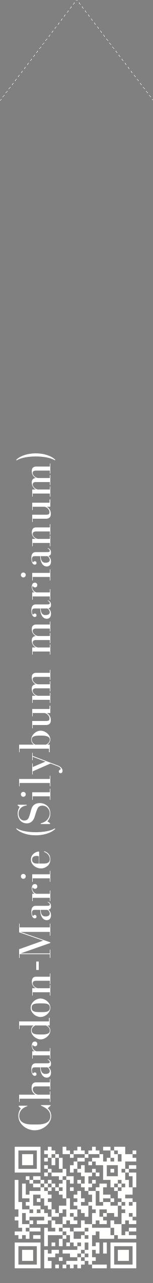 Étiquette de : Silybum marianum - format c - style blanche57_simplebod avec qrcode et comestibilité