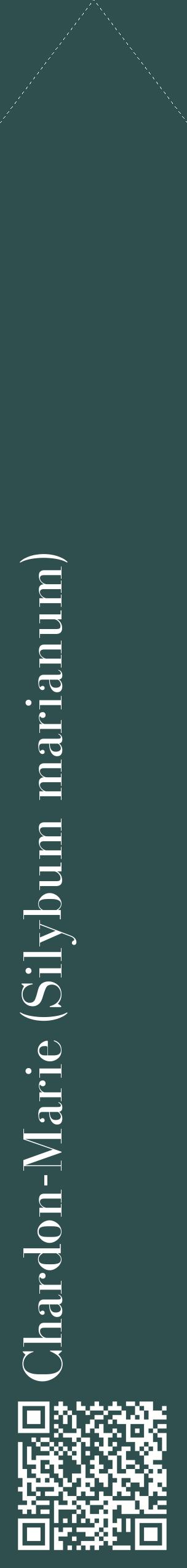 Étiquette de : Silybum marianum - format c - style blanche58_simplebod avec qrcode et comestibilité