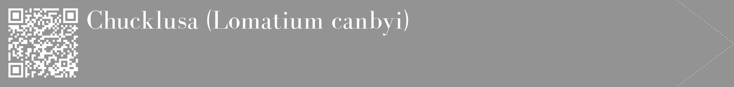 Étiquette de : Lomatium canbyi - format c - style blanche44_simple_simplebod avec qrcode et comestibilité