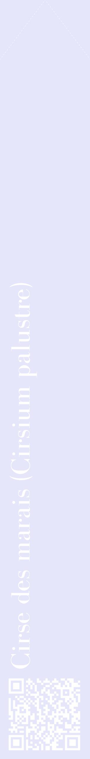 Étiquette de : Cirsium palustre - format c - style blanche55_simplebod avec qrcode et comestibilité