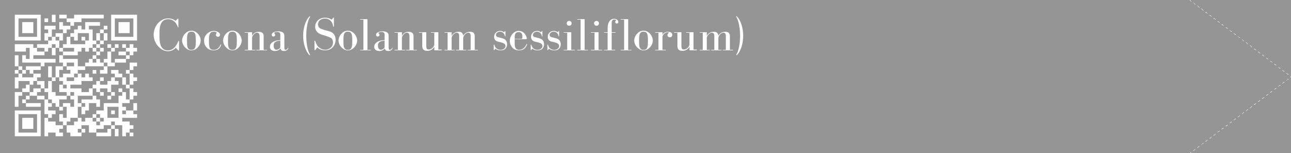 Étiquette de : Solanum sessiliflorum - format c - style blanche16_simple_simplebod avec qrcode et comestibilité