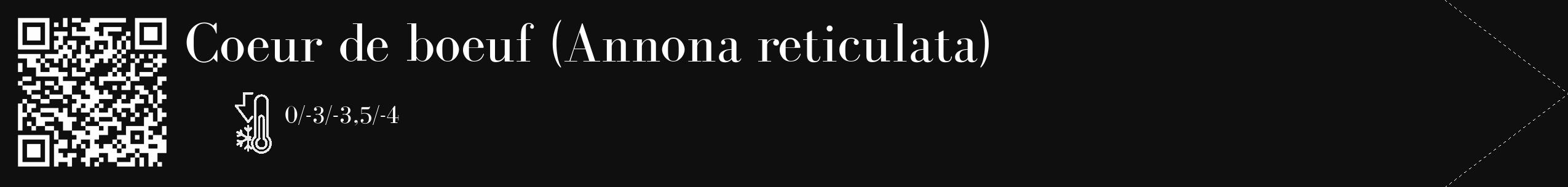 Étiquette de : Annona reticulata - format c - style blanche7_simple_simplebod avec qrcode et comestibilité