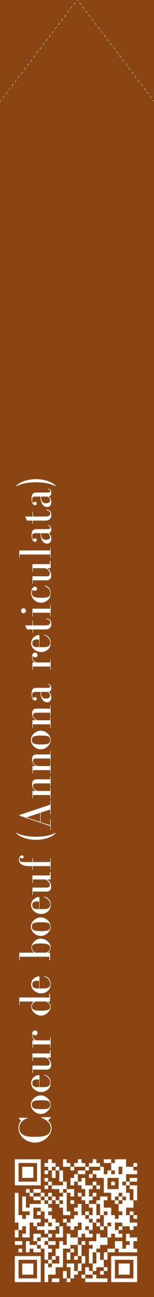 Étiquette de : Annona reticulata - format c - style blanche30_simplebod avec qrcode et comestibilité