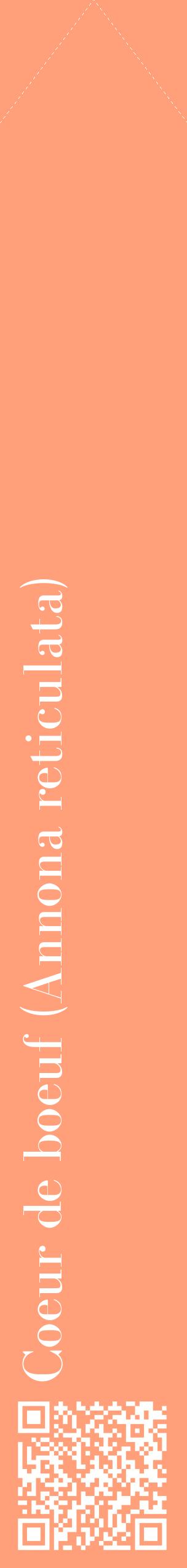 Étiquette de : Annona reticulata - format c - style blanche39_simplebod avec qrcode et comestibilité