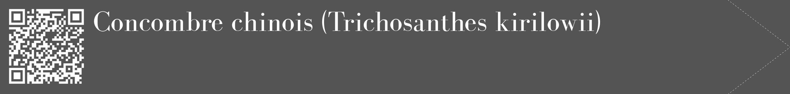 Étiquette de : Trichosanthes kirilowii - format c - style blanche36_simple_simplebod avec qrcode et comestibilité