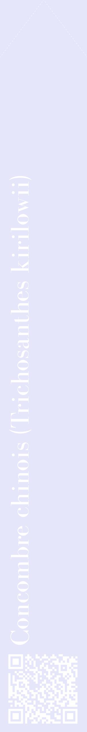 Étiquette de : Trichosanthes kirilowii - format c - style blanche55_simplebod avec qrcode et comestibilité