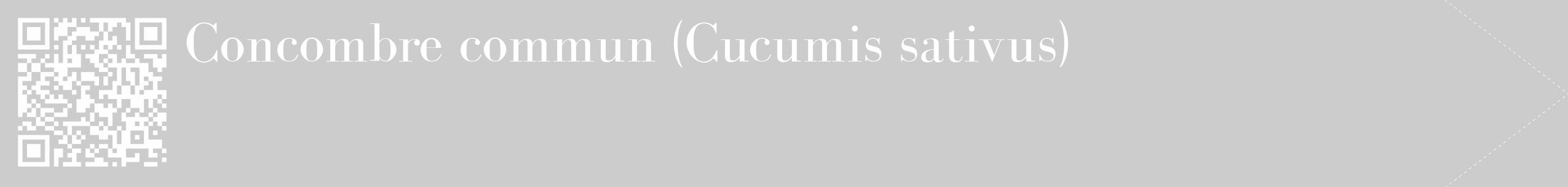 Étiquette de : Cucumis sativus - format c - style blanche0_simple_simplebod avec qrcode et comestibilité