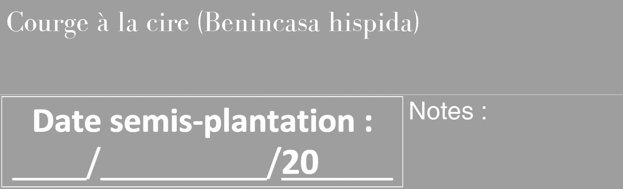 Étiquette de : Benincasa hispida - format c - style blanche23_basique_basiquebod avec comestibilité