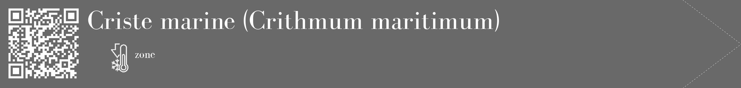 Étiquette de : Crithmum maritimum - format c - style blanche51_simple_simplebod avec qrcode et comestibilité
