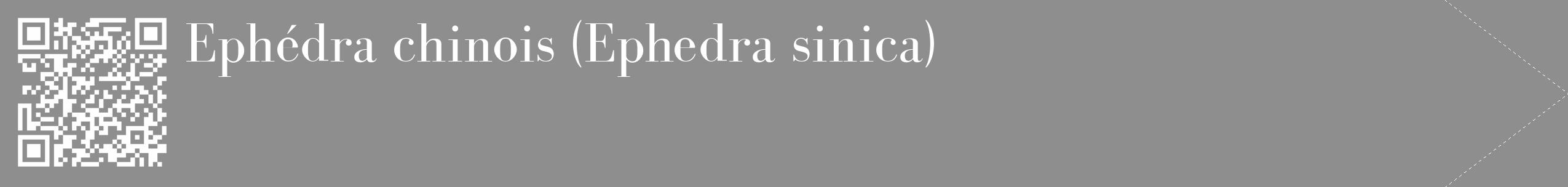 Étiquette de : Ephedra sinica - format c - style blanche25_simple_simplebod avec qrcode et comestibilité