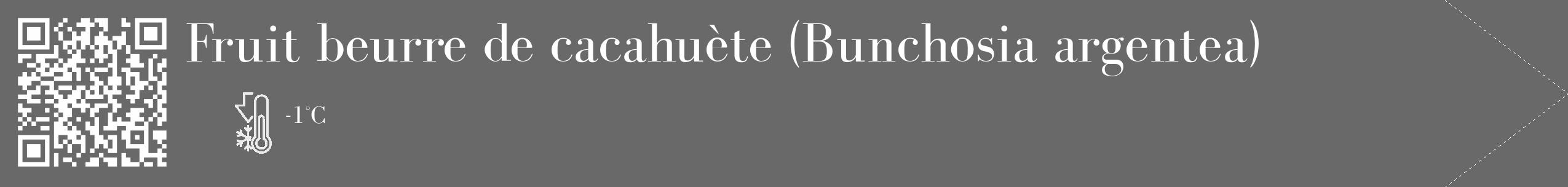 Étiquette de : Bunchosia argentea - format c - style blanche51_simple_simplebod avec qrcode et comestibilité