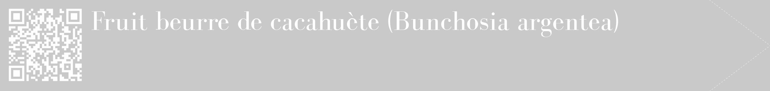 Étiquette de : Bunchosia argentea - format c - style blanche54_simple_simplebod avec qrcode et comestibilité