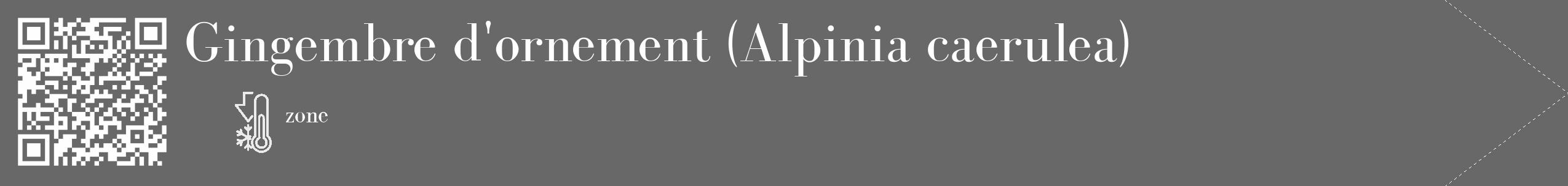 Étiquette de : Alpinia caerulea - format c - style blanche43_simple_simplebod avec qrcode et comestibilité