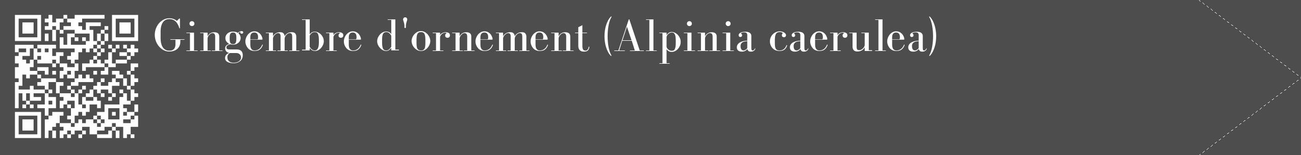 Étiquette de : Alpinia caerulea - format c - style blanche28_simple_simplebod avec qrcode et comestibilité