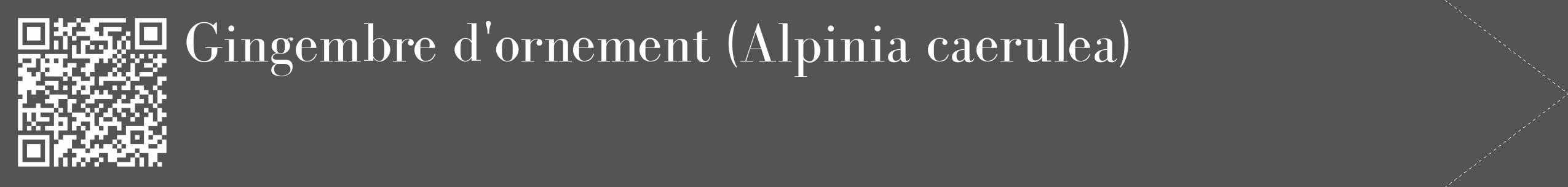 Étiquette de : Alpinia caerulea - format c - style blanche30_simple_simplebod avec qrcode et comestibilité