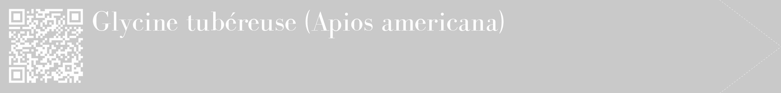 Étiquette de : Apios americana - format c - style blanche54_simple_simplebod avec qrcode et comestibilité