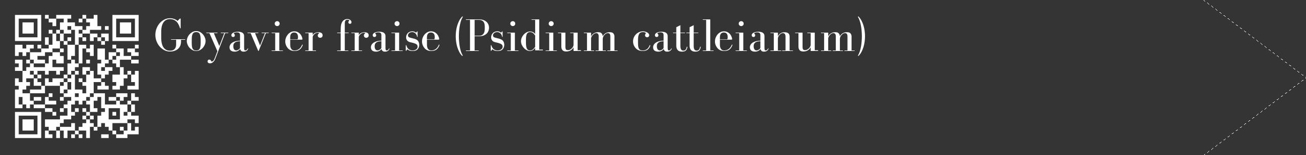 Étiquette de : Psidium cattleianum - format c - style blanche46_simple_simplebod avec qrcode et comestibilité