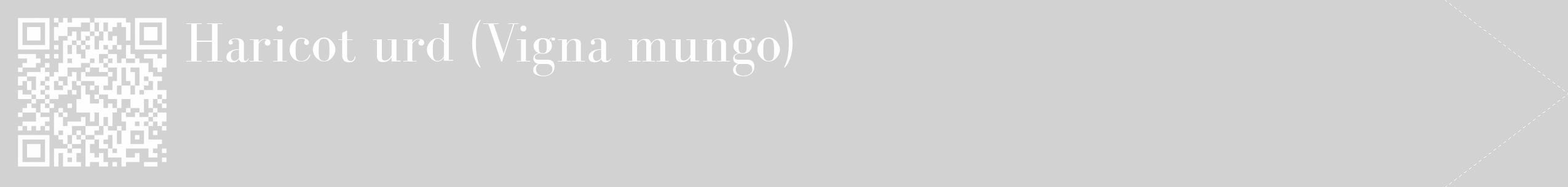 Étiquette de : Vigna mungo - format c - style blanche14_simple_simplebod avec qrcode et comestibilité