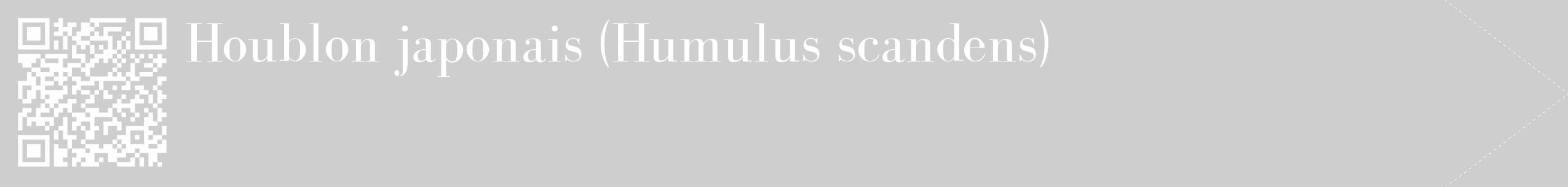 Étiquette de : Humulus scandens - format c - style blanche17_simple_simplebod avec qrcode et comestibilité