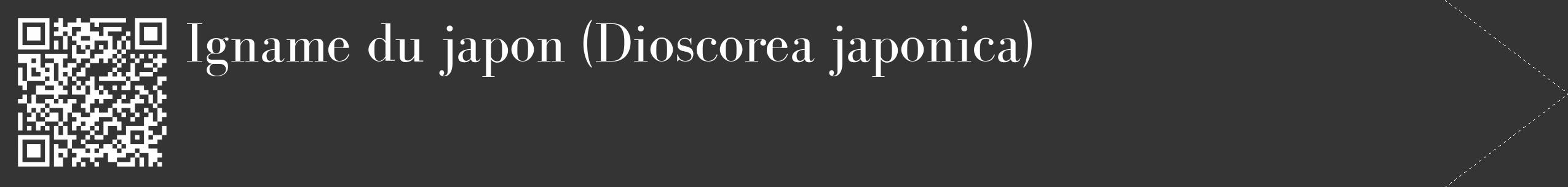 Étiquette de : Dioscorea japonica - format c - style blanche46_simple_simplebod avec qrcode et comestibilité