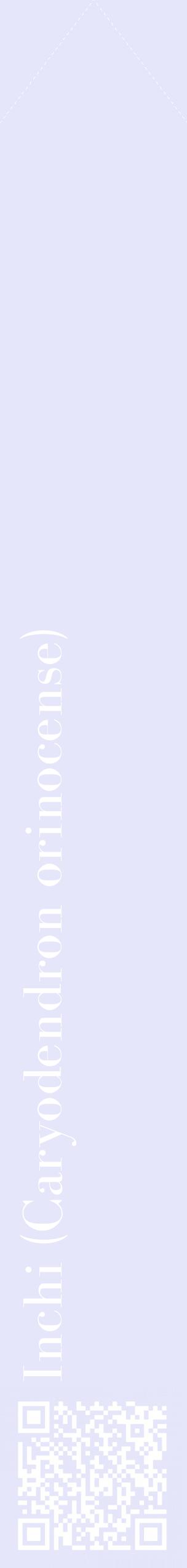 Étiquette de : Caryodendron orinocense - format c - style blanche55_simplebod avec qrcode et comestibilité