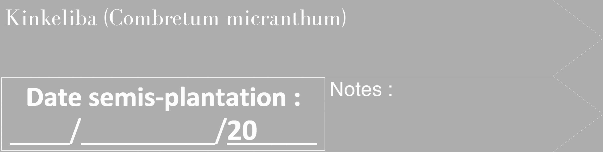 Étiquette de : Combretum micranthum - format c - style blanche22_simple_simplebod avec comestibilité