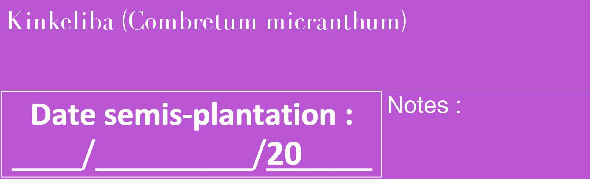 Étiquette de : Combretum micranthum - format c - style blanche50_basique_basiquebod avec comestibilité