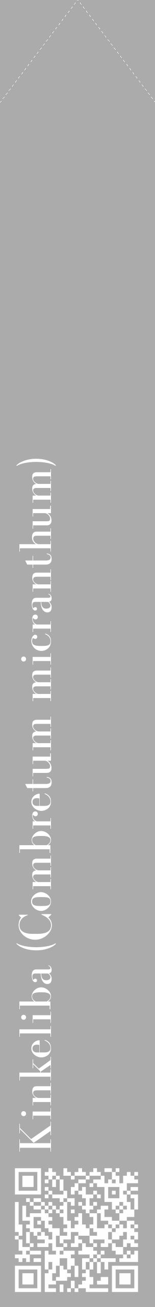 Étiquette de : Combretum micranthum - format c - style blanche37_simple_simplebod avec qrcode et comestibilité - position verticale