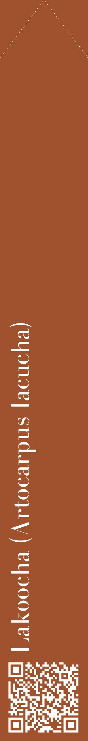 Étiquette de : Artocarpus lacucha - format c - style blanche32_simplebod avec qrcode et comestibilité