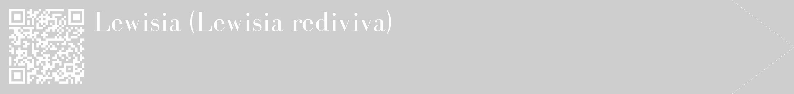 Étiquette de : Lewisia rediviva - format c - style blanche17_simple_simplebod avec qrcode et comestibilité