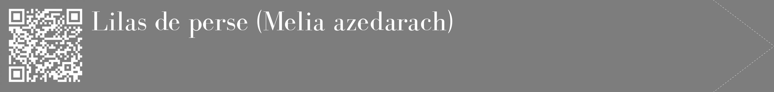 Étiquette de : Melia azedarach - format c - style blanche35_simple_simplebod avec qrcode et comestibilité