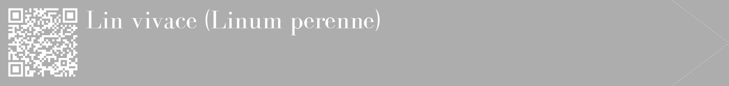Étiquette de : Linum perenne - format c - style blanche22_simple_simplebod avec qrcode et comestibilité