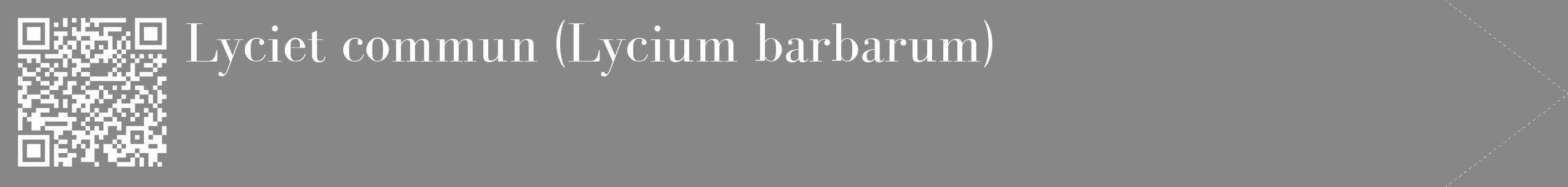 Étiquette de : Lycium barbarum - format c - style blanche12_simple_simplebod avec qrcode et comestibilité