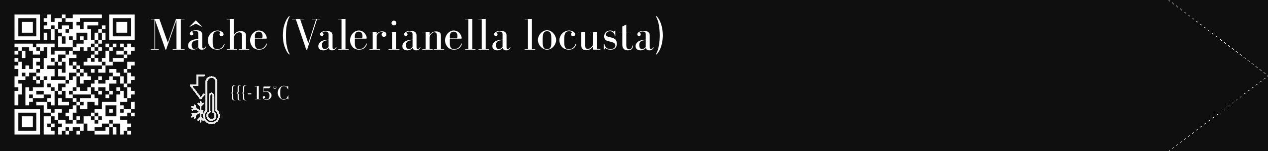 Étiquette de : Valerianella locusta - format c - style blanche7_simple_simplebod avec qrcode et comestibilité
