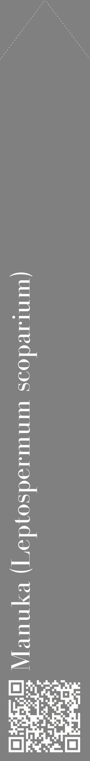 Étiquette de : Leptospermum scoparium - format c - style blanche57_simplebod avec qrcode et comestibilité