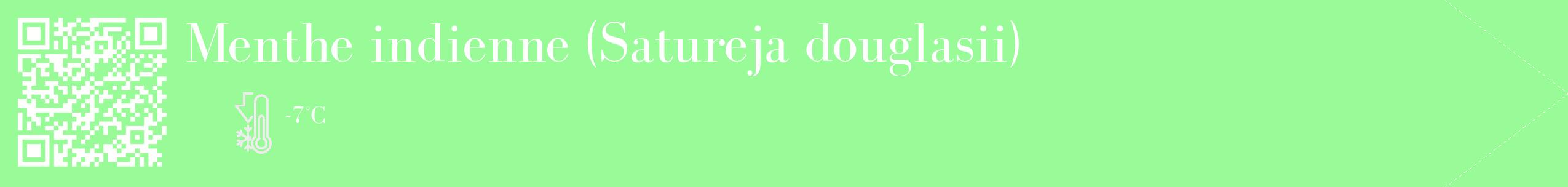 Étiquette de : Satureja douglasii - format c - style blanche14_simple_simplebod avec qrcode et comestibilité