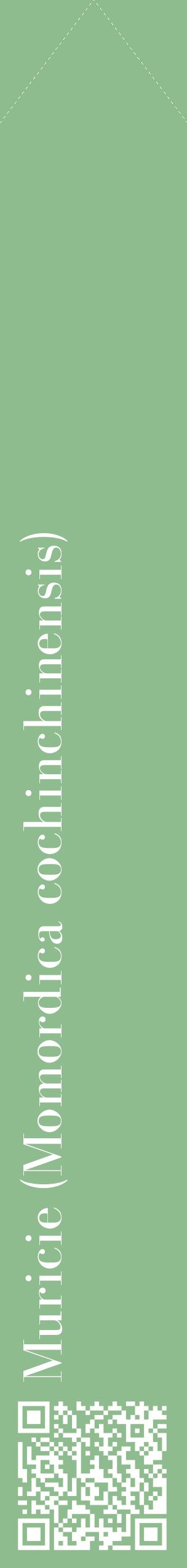 Étiquette de : Momordica cochinchinensis - format c - style blanche13_simplebod avec qrcode et comestibilité