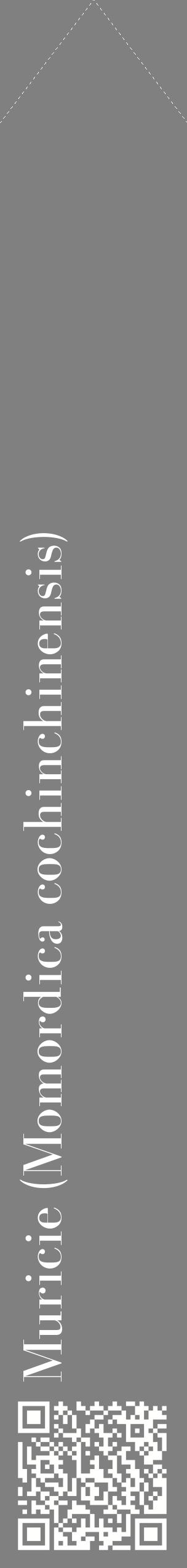 Étiquette de : Momordica cochinchinensis - format c - style blanche57_simplebod avec qrcode et comestibilité
