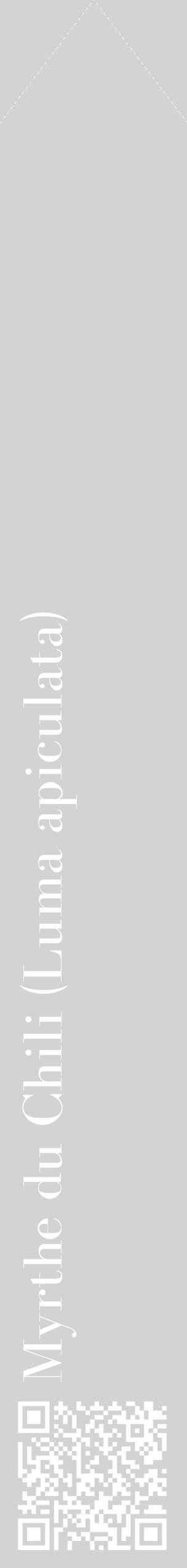 Étiquette de : Luma apiculata - format c - style blanche56_simplebod avec qrcode et comestibilité