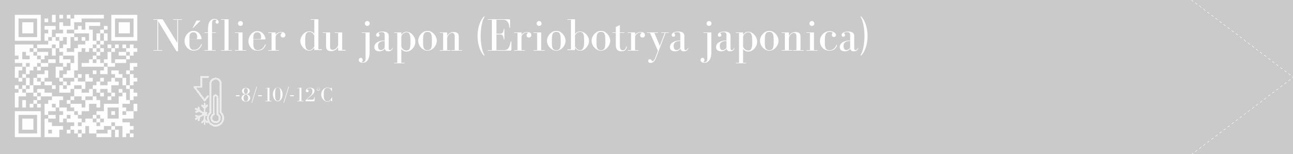 Étiquette de : Eriobotrya japonica - format c - style blanche21_simple_simplebod avec qrcode et comestibilité
