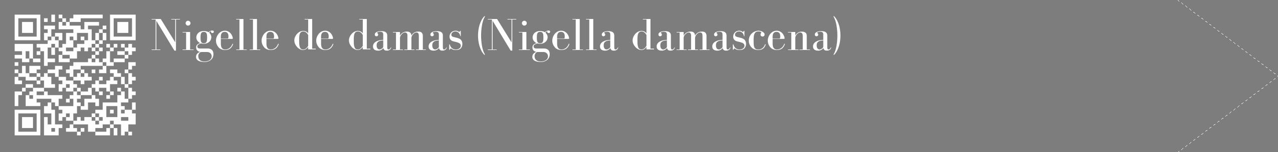 Étiquette de : Nigella damascena - format c - style blanche35_simple_simplebod avec qrcode et comestibilité