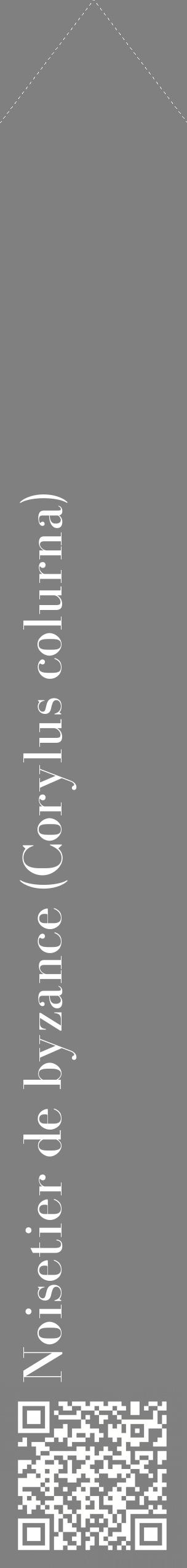 Étiquette de : Corylus colurna - format c - style blanche57_simplebod avec qrcode et comestibilité