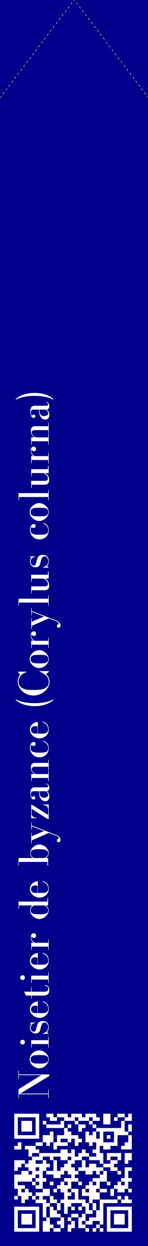 Étiquette de : Corylus colurna - format c - style blanche7_simplebod avec qrcode et comestibilité