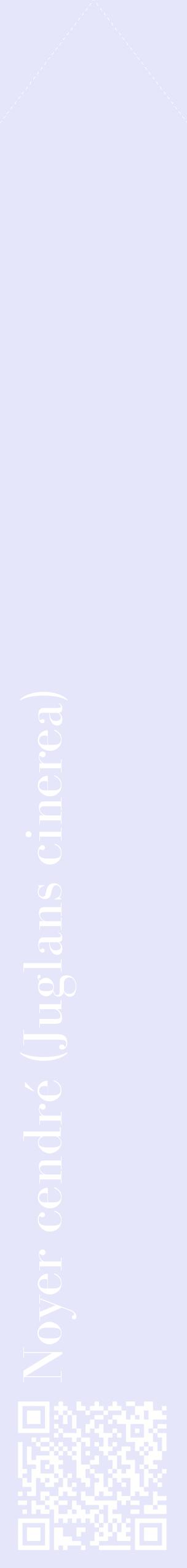 Étiquette de : Juglans cinerea - format c - style blanche55_simplebod avec qrcode et comestibilité