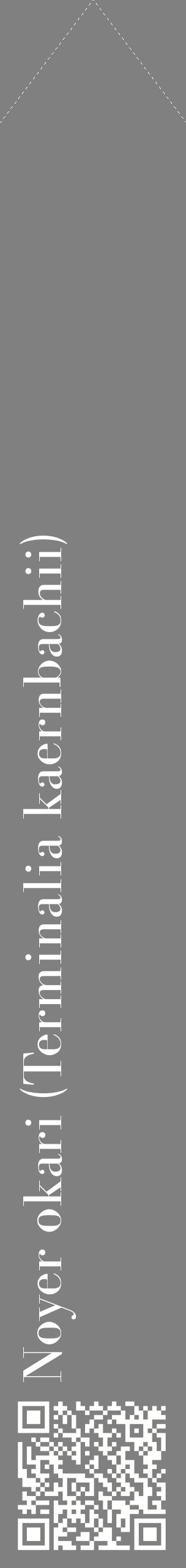 Étiquette de : Terminalia kaernbachii - format c - style blanche57_simplebod avec qrcode et comestibilité