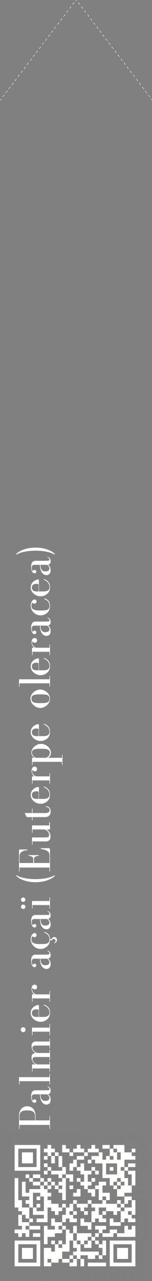 Étiquette de : Euterpe oleracea - format c - style blanche57_simplebod avec qrcode et comestibilité