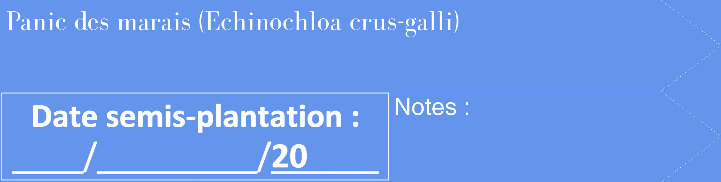 Étiquette de : Echinochloa crus-galli - format c - style blanche4_simple_simplebod avec comestibilité