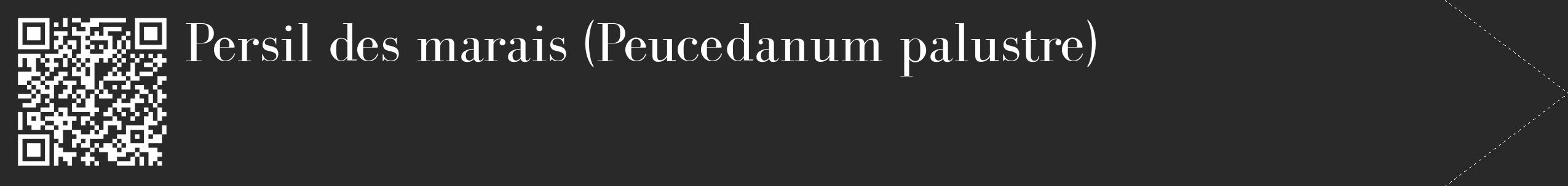 Étiquette de : Peucedanum palustre - format c - style blanche34_simple_simplebod avec qrcode et comestibilité