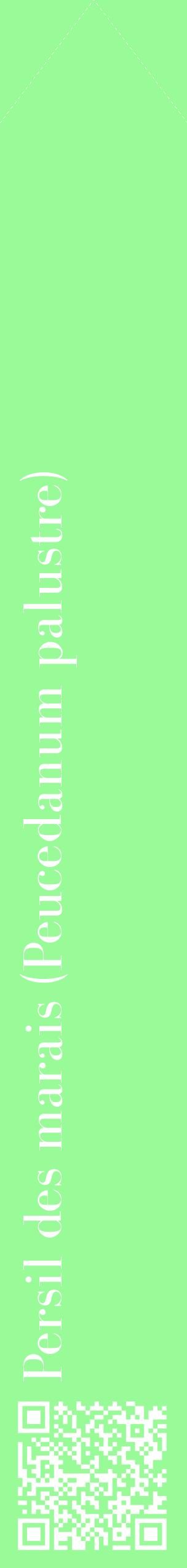 Étiquette de : Peucedanum palustre - format c - style blanche14_simplebod avec qrcode et comestibilité